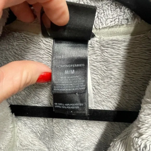 The North Face Osito Fleece Full Zip Jacket Gray/Silver- Size Medium - Picture 4 of 10